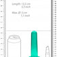 Shots Toys | REALROCK Crystal Clear 5" / 13.5cm Non Realistic Dildo with Suction Cup - Turquoise