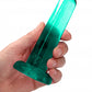 Shots Toys | REALROCK Crystal Clear 5" / 13.5cm Non Realistic Dildo with Suction Cup - Turquoise