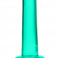 Shots Toys | REALROCK Crystal Clear 5" / 13.5cm Non Realistic Dildo with Suction Cup - Turquoise