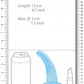 Shots Toys | REALROCK Crystal Clear 5" / 12cm Non Realistic Dildo with Suction Cup - Blue