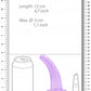 Shots Toys | REALROCK Crystal Clear 5" / 12cm Non Realistic Dildo with Suction Cup - Purple