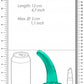 Shots Toys | REALROCK Crystal Clear 5" / 12cm Non Realistic Dildo with Suction Cup - Turquoise