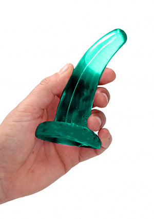 Shots Toys | REALROCK Crystal Clear 5" / 12cm Non Realistic Dildo with Suction Cup - Turquoise