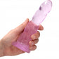 Shots Toys | REALROCK Crystal Clear 7" / 17cm Non Realistic Dildo with Suction Cup - Pink
