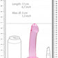 Shots Toys | REALROCK Crystal Clear 7" / 13cm Non Realistic Dildo with Suction Cup - Pink