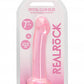 Shots Toys | REALROCK Crystal Clear 7" / 13cm Non Realistic Dildo with Suction Cup - Pink