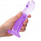 Shots Toys | REALROCK Crystal Clear 7" / 13cm Non Realistic Dildo with Suction Cup - Purple