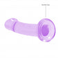 Shots Toys | REALROCK Crystal Clear 7" / 13cm Non Realistic Dildo with Suction Cup - Purple