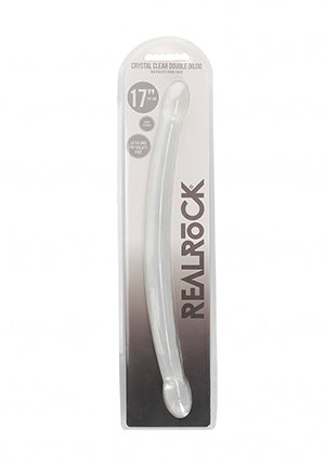 Shots Toys | REALROCK Crystal Clear Double Dildo 17" / 42cm Non Realistic - Transparent