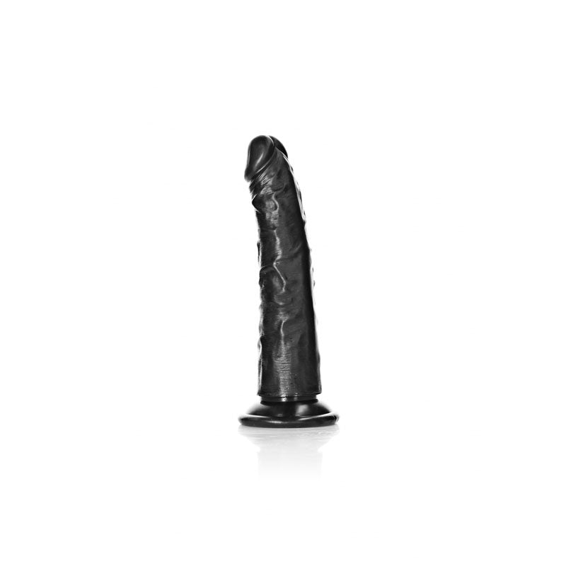 Shots Toys | REALROCK Realistic Slim Dildo without Balls - Black 15.5cm (6") Dong
