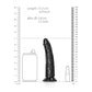 Shots Toys | REALROCK Realistic Slim Dildo without Balls - Black 15.5cm (6") Dong