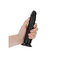 Shots Toys | REALROCK Realistic Slim Dildo without Balls - Black 18cm (7") Dong
