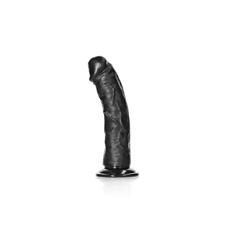 Shots Toys | REALROCK Realistic Regular Curved Dildo Black 15.5cm (6") Dong