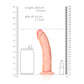 Shots Toys | REALROCK Realistic Regular Curved Dildo - Flesh 18cm (7") Dong