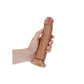 Shots Toys | REALROCK Realistic Regular Curved Dildo - Tan 20cm (8") Dong