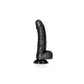 Shots Toys | REALROCK Realistic Regular Curved Dong with Balls - Black 15.5cm (6") Dildo