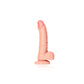 Shots Toys | REALROCK Realistic Regular Curved Dong with Balls - Flesh 15.5cm (6") Dildo