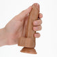 Shots Toys | REALROCK Realistic Regular Curved Dong with Balls - Tan 15.5cm (6") Dildo
