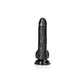 Shots Toys | REALROCK Realistic Regular Curved Dong with Balls - Black 18cm (7") Dildo