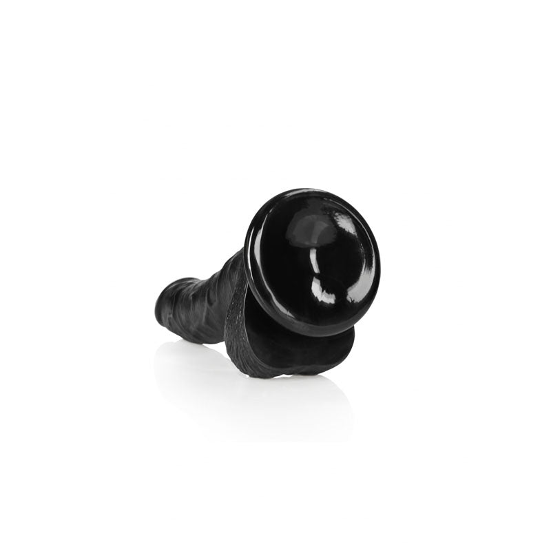 Shots Toys | REALROCK Realistic Regular Curved Dong with Balls - Black 20.5cm (8") Dildo