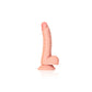 Shots Toys | REALROCK Realistic Regular Curved Dong with Balls - Flesh 18cm (7") Dildo