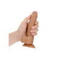 Shots Toys | REALROCK Realistic Regular Curved Dong with Balls - Tan 18cm (7") Dildo