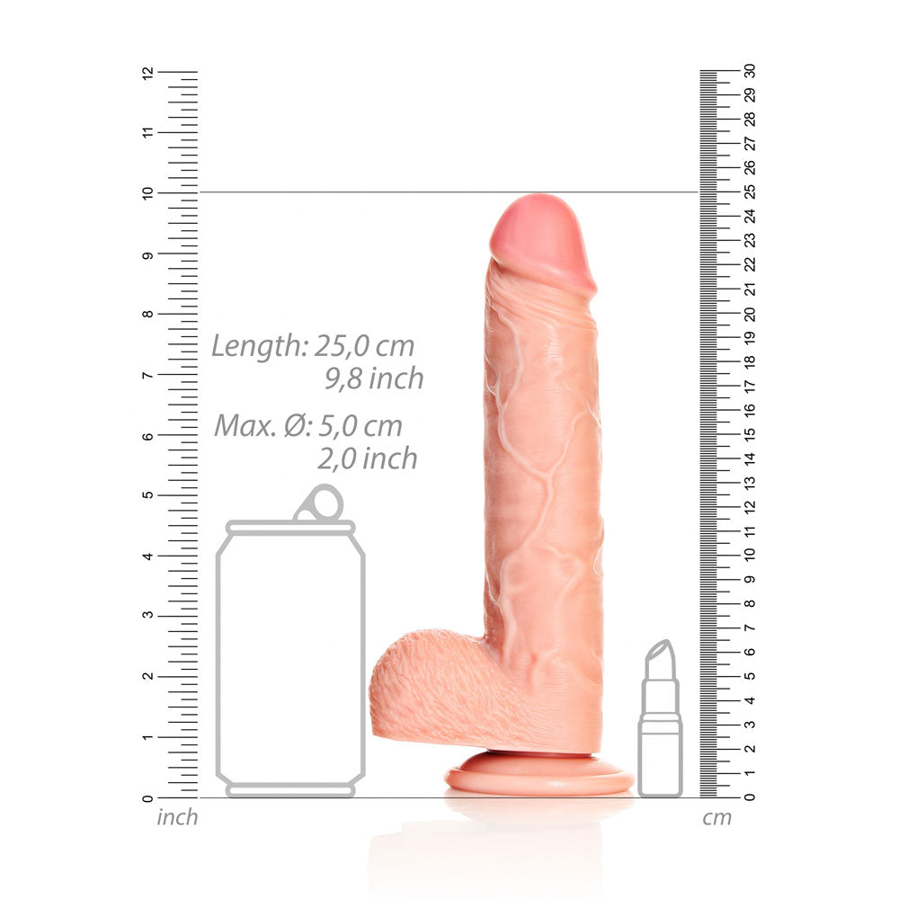 Shots Toys | REALROCK Straight Realistic Dildo with Balls - Flesh 23cm (9") Dong