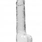 Shots Toys | REALROCK Crystal Clear 10" / 25.4cm Realistic Dildo with Balls - Transparent