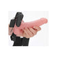 Shots Toys | REALROCK Vibrating Hollow Strap-On + Balls - 18cm Flesh
