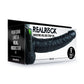 Shots Toys | REALROCK Vibrating Hollow Strap-On + Balls - 9" / 23cm Black