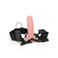 Shots Toys | REALROCK Vibrating Hollow Strap-On - 6" / 15.5cm Flesh