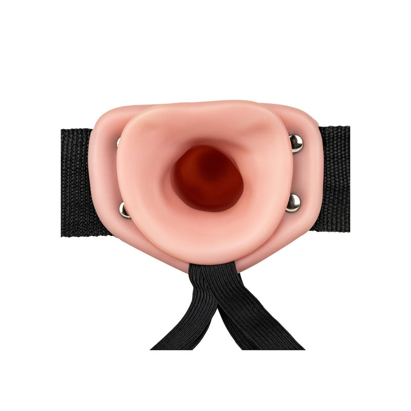 Shots Toys | REALROCK Vibrating Hollow Strap-On - 6" / 15.5cm Flesh