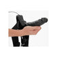 Shots Toys | REALROCK Vibrating Hollow Strap-On - 8" / 20.5cm Black