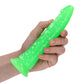 Shots Toys | REALROCK 18cm Slim Glow in the Dark Neon Green 7" Dildo Dong
