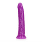 Shots Toys | REALROCK 20cm Slim Glow in the Dark Neon - Purple (8") Dildo Dong