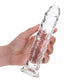 Shots Toys | REALROCK Crystal Clear 18cm Straight Dildo - Clear 7" Dong