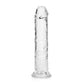 Shots Toys | REALROCK Crystal Clear 18cm Straight Dildo - Clear 7" Dong