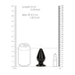 Shots Toys | REALROCK 9cm Anal Plug - Black