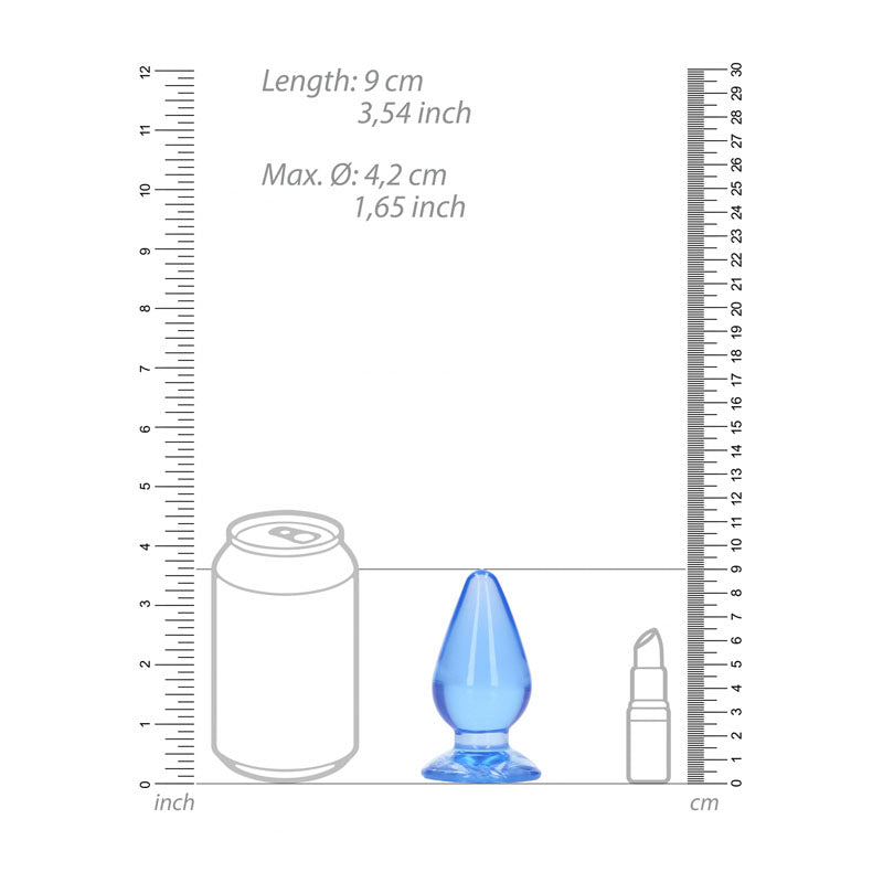 Shots Toys | REALROCK 9cm Anal Plug - Blue