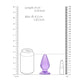 Shots Toys | REALROCK 9cm Anal Plug - Purple