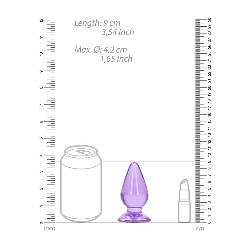 Shots Toys | REALROCK 9cm Anal Plug - Purple