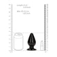 Shots Toys | REALROCK 11.5cm Anal Plug - Black