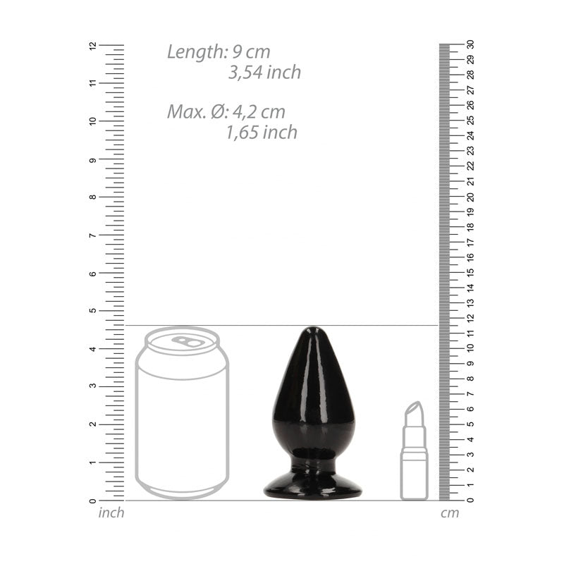 Shots Toys | REALROCK 11.5cm Anal Plug - Black