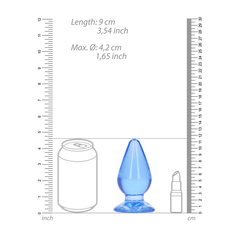 Shots Toys | REALROCK 11.5cm Anal Plug - Blue