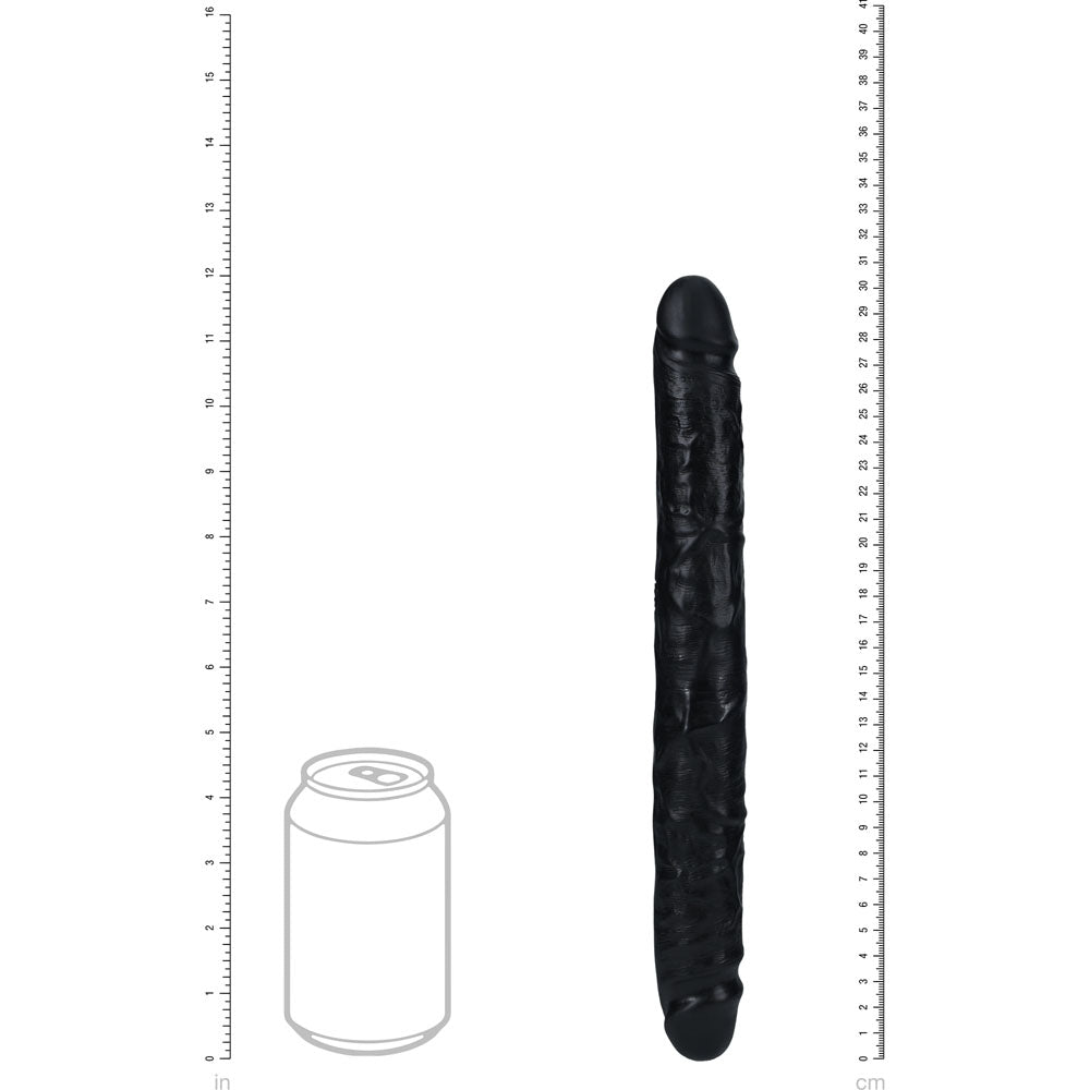 Shots Toys | REALROCK 30cm Slim Double Dildo - Black (12")