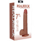 Shots Toys | REALROCK Realistic Vibrating + Balls - Tan 17.8cm (7") Dildo Dong
