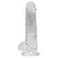 Shots Toys | REALROCK 6" Wireless LED Vibrating Dildo with Balls and Remote