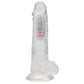 Shots Toys | REALROCK 8" Wireless LED Vibrating Dildo with Balls and Remote