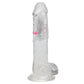 Shots Toys | REALROCK 8" Wireless LED Vibrating Dildo with Balls and Remote