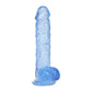Shots Toys | REALROCK 5" / 12.7cm Crystal Clear Dildo with Balls - Blue